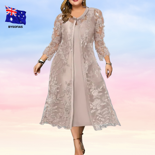 PLUS SIZE GRACEFUL GARDEN DRESS