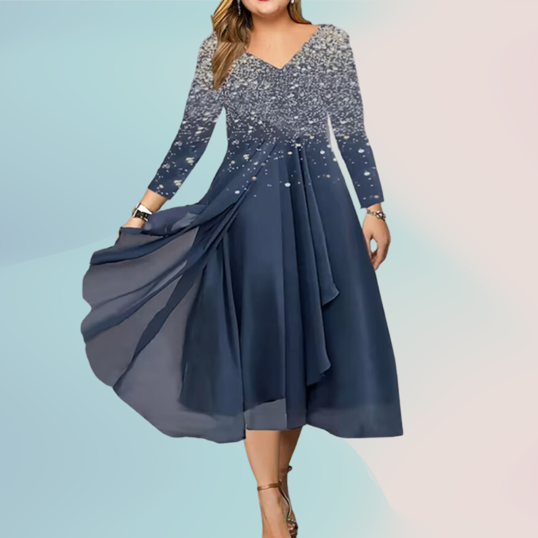 PLUS SIZE POLISHED POWER DRESS