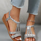 WOMEN'S BOHEMIA SPARKLING GLITTER WEDGE SANDALS