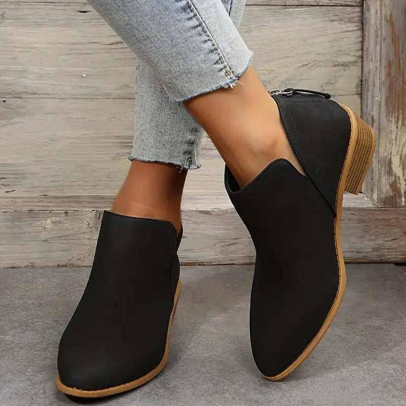 WOMEN'S RETRO HEELED ORTHOPEDIC ANKLE BOOTS