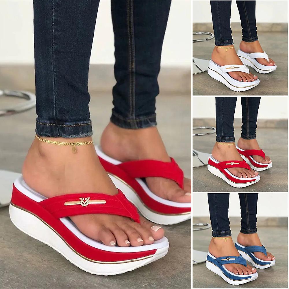 WOMEN'S CASUAL FLIP-FLOPS ORTHO PLATFORM SANDALS