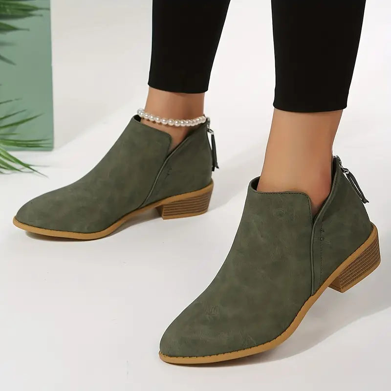 WOMEN'S RETRO HEELED ORTHOPEDIC ANKLE BOOTS