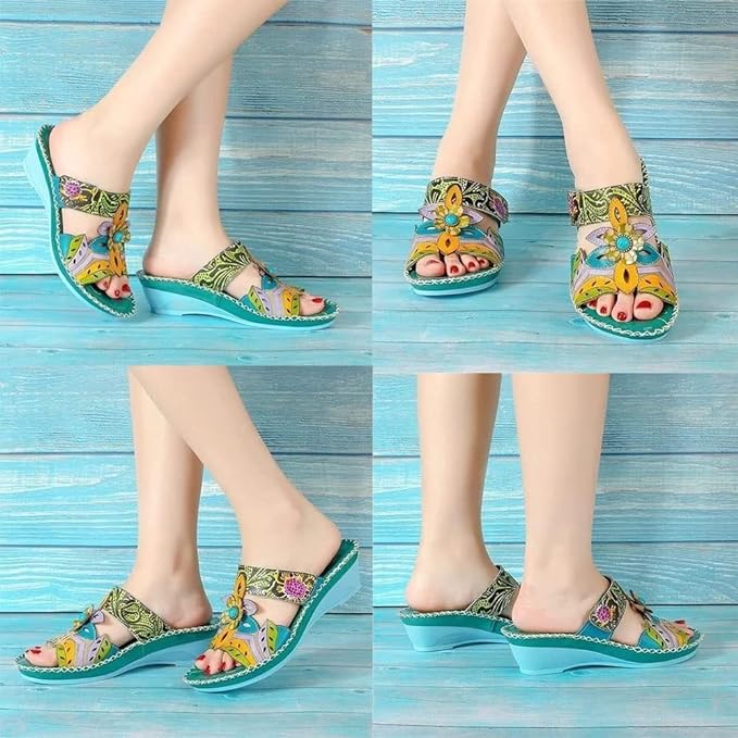 HALLIE™ BOHEMIAN NON-SLIP FLORAL ORTHOPEDIC SANDALS