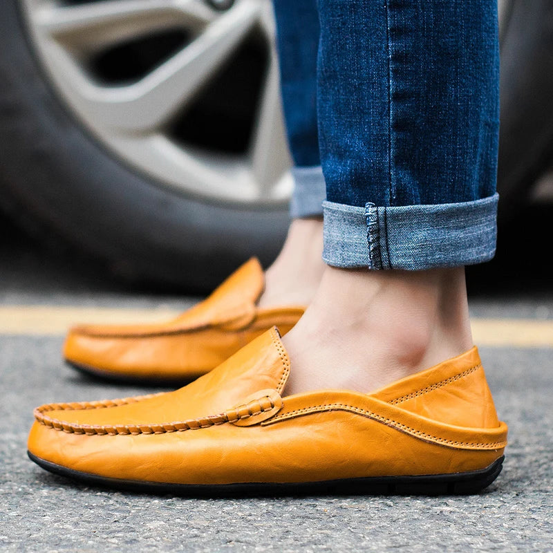 CHRISTOPH™ GENUINE LEATHER COMFY SLIP-ON LOAFERS