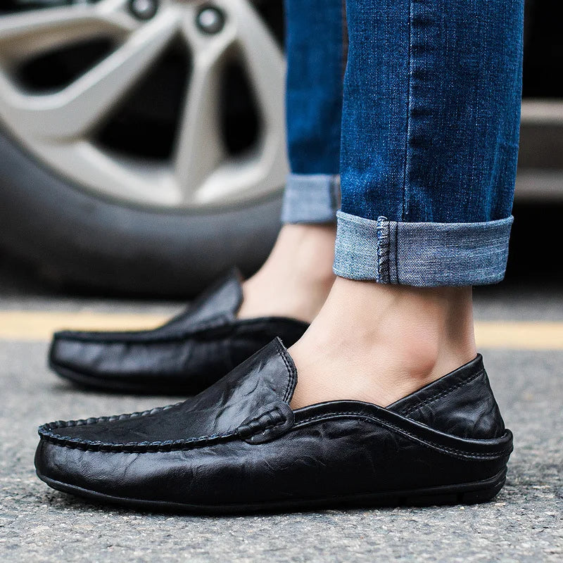 CHRISTOPH™ GENUINE LEATHER COMFY SLIP-ON LOAFERS