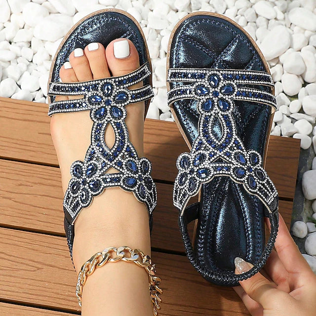 WOMEN'S SUMMER FLAT HEEL ELEGANT CASUAL SANDALS