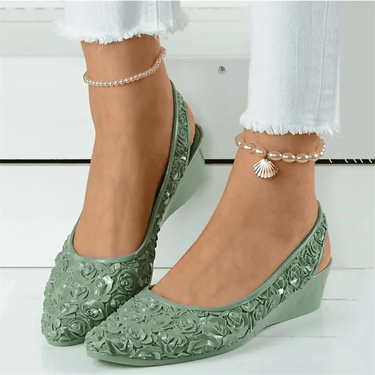 WOMEN'S SUMMER WEDGE HEEL POINTED TOE SANDALS