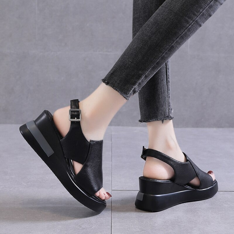 NICE CASUAL SANDALS WITH PLATFORM